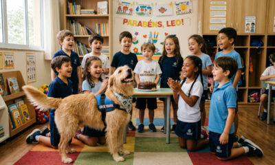 Quando os alunos começaram a cantar algo surpreendente aconteceu