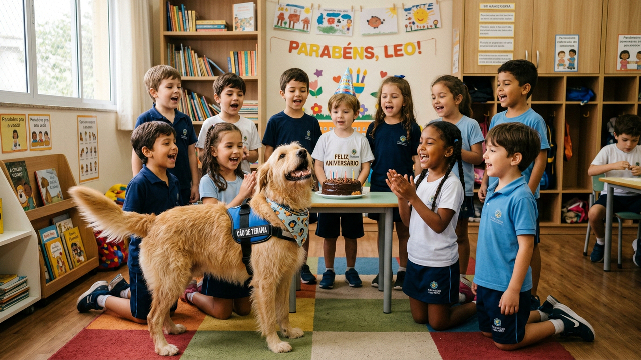 Quando os alunos começaram a cantar algo surpreendente aconteceu