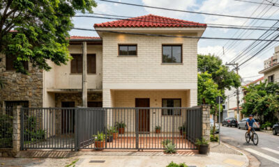 A casa em terreno pequeno que surpreende com soluções inteligentes e muito espaço útil