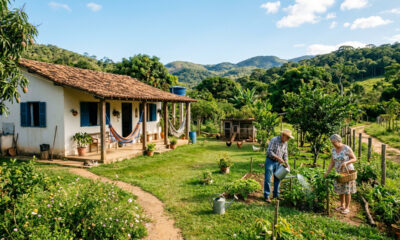 O casal que decidiu desacelerar e encontrou no interior um jeito mais leve de viver