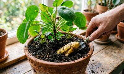 Enterre isso no vaso e faça sua planta crescer mais rápido com essa dica que vale ouro