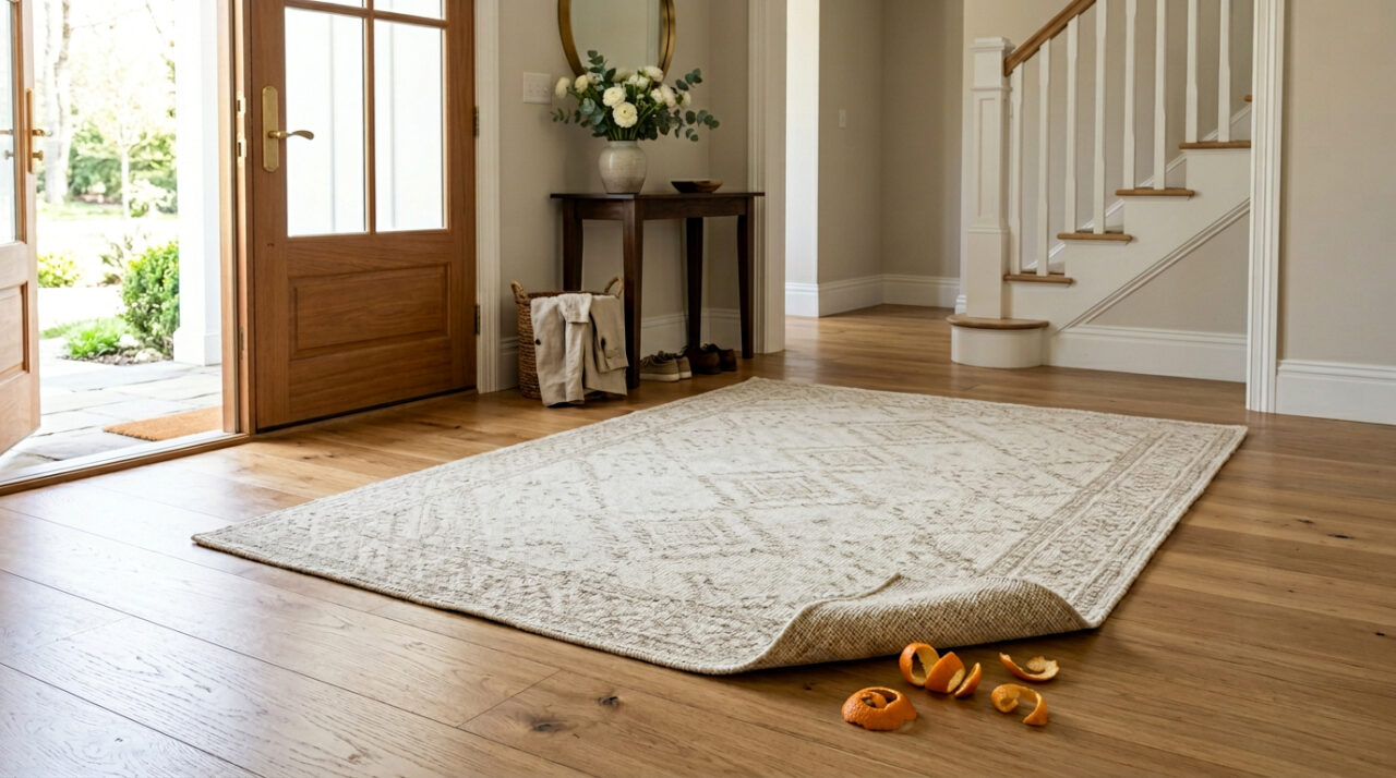 Colocar casca de laranja debaixo do tapete à noite: para que serve e como sua casa fica pela manhã