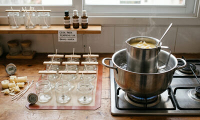 8 maneiras inteligentes de usar a cera de vela que sobrou