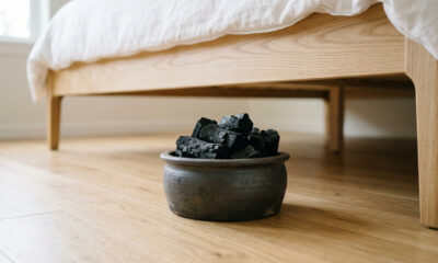 Colocar carvão vegetal debaixo da cama: para que serve e quando fazer