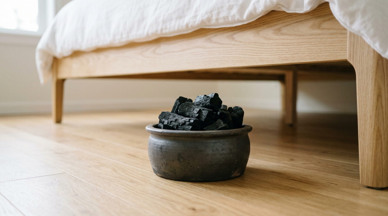 Colocar carvão vegetal debaixo da cama: para que serve e quando fazer