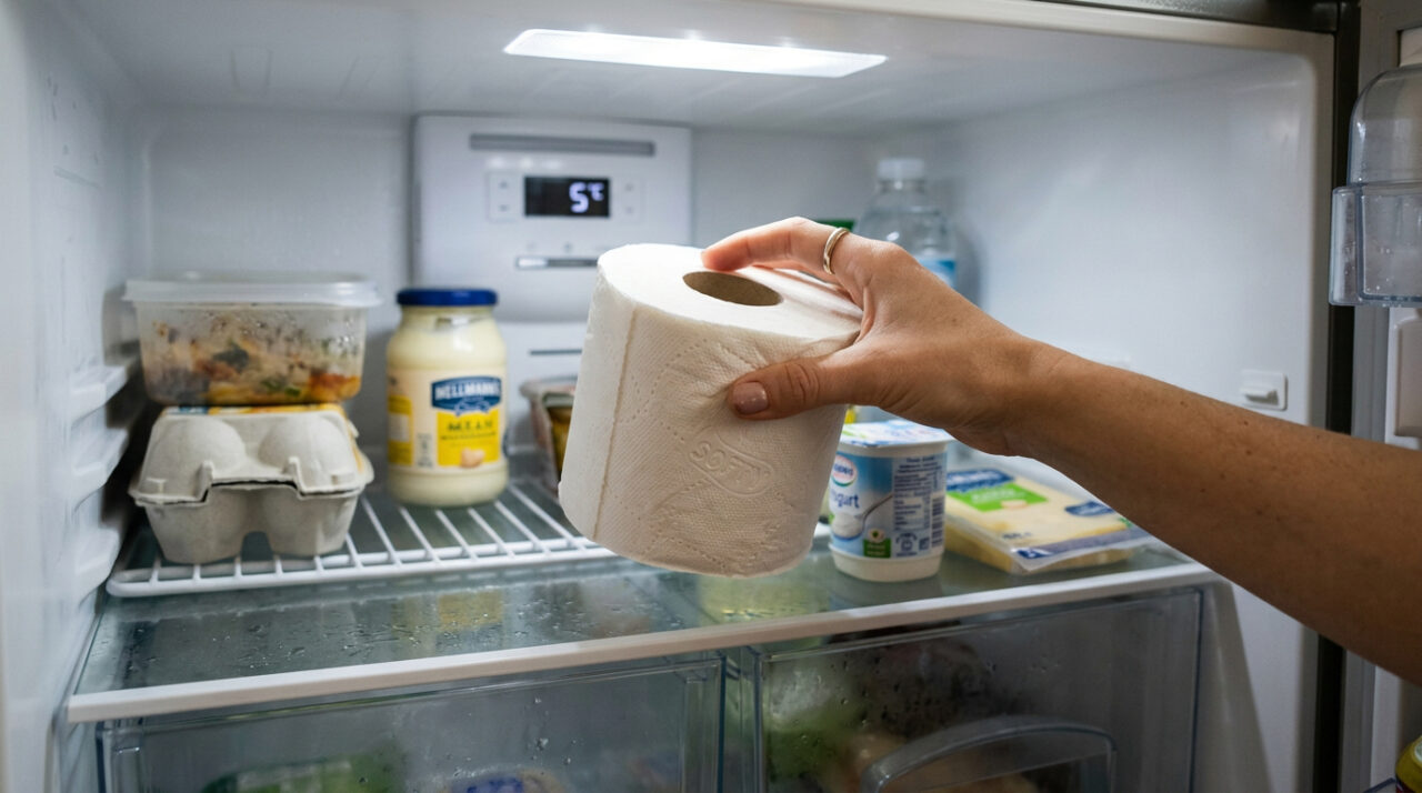 Coloque um rolo de papel higiênico na geladeira: um truque de dona de casa japonesa que não só absorve a umidade, como também traz outros benefícios