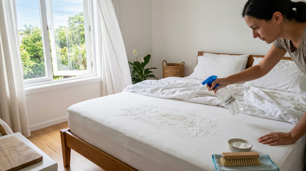 Borrifar bicarbonato com vinagre no colchão: por que isso é recomendado e para que serve
