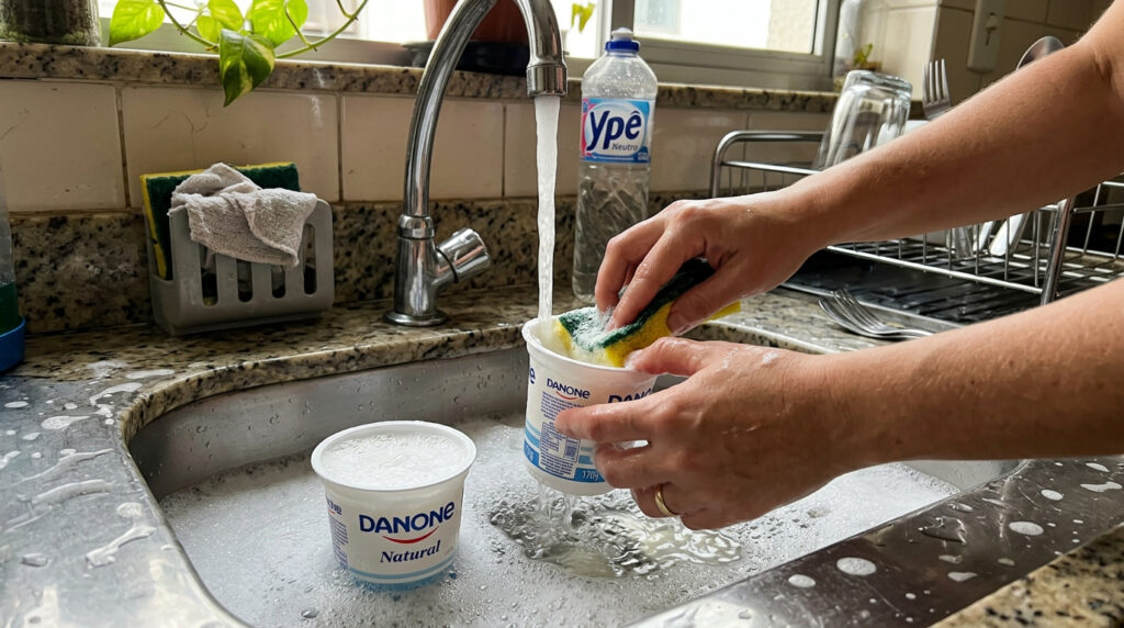 Não jogue fora o pote do iogurte depois de comer: use ele assim em casa e nunca mais compre potes separados