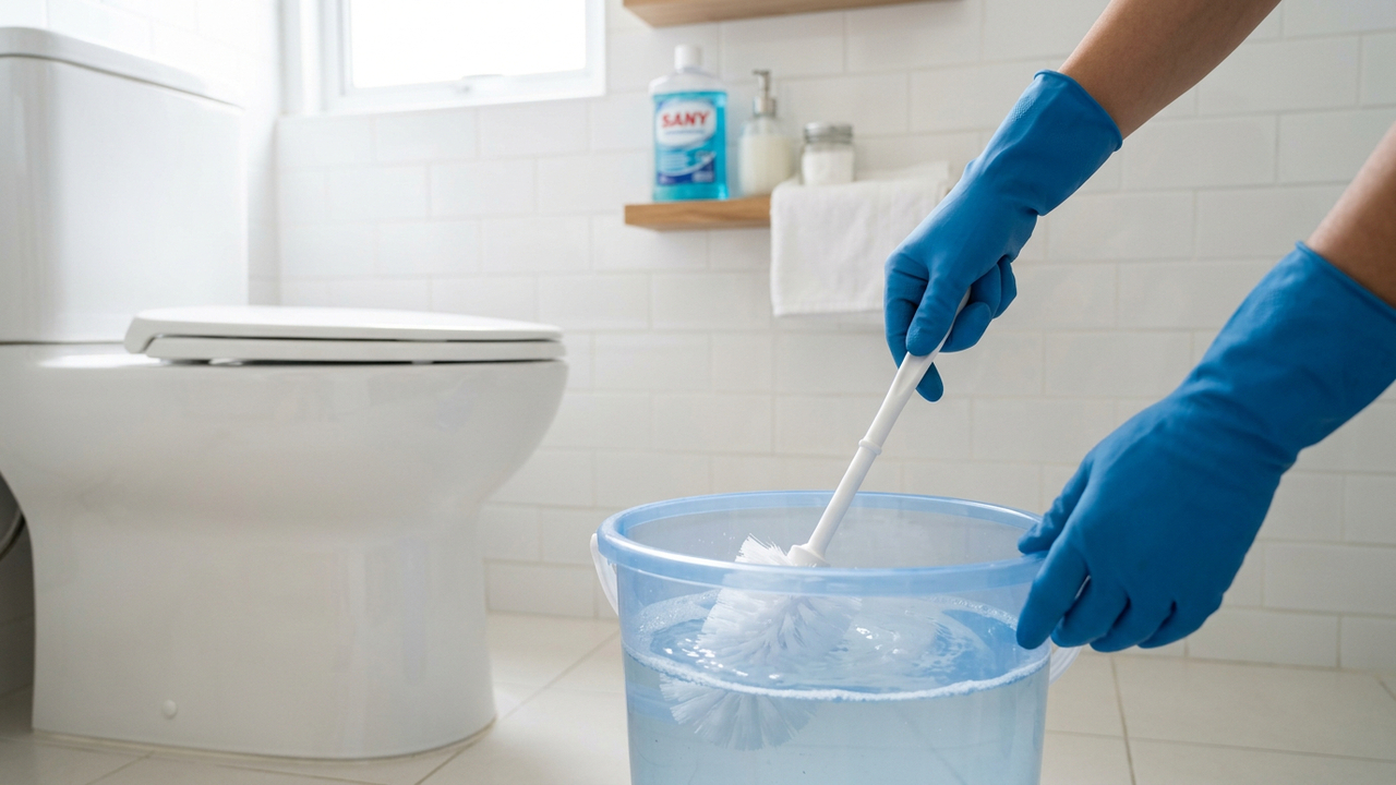 Você precisa limpar sua escova de vaso sanitário e este é o melhor jeito de fazer isso