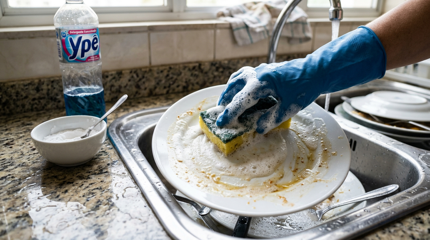 Nem produto caro, nem mistura complicada: o truque que faz o detergente render melhor