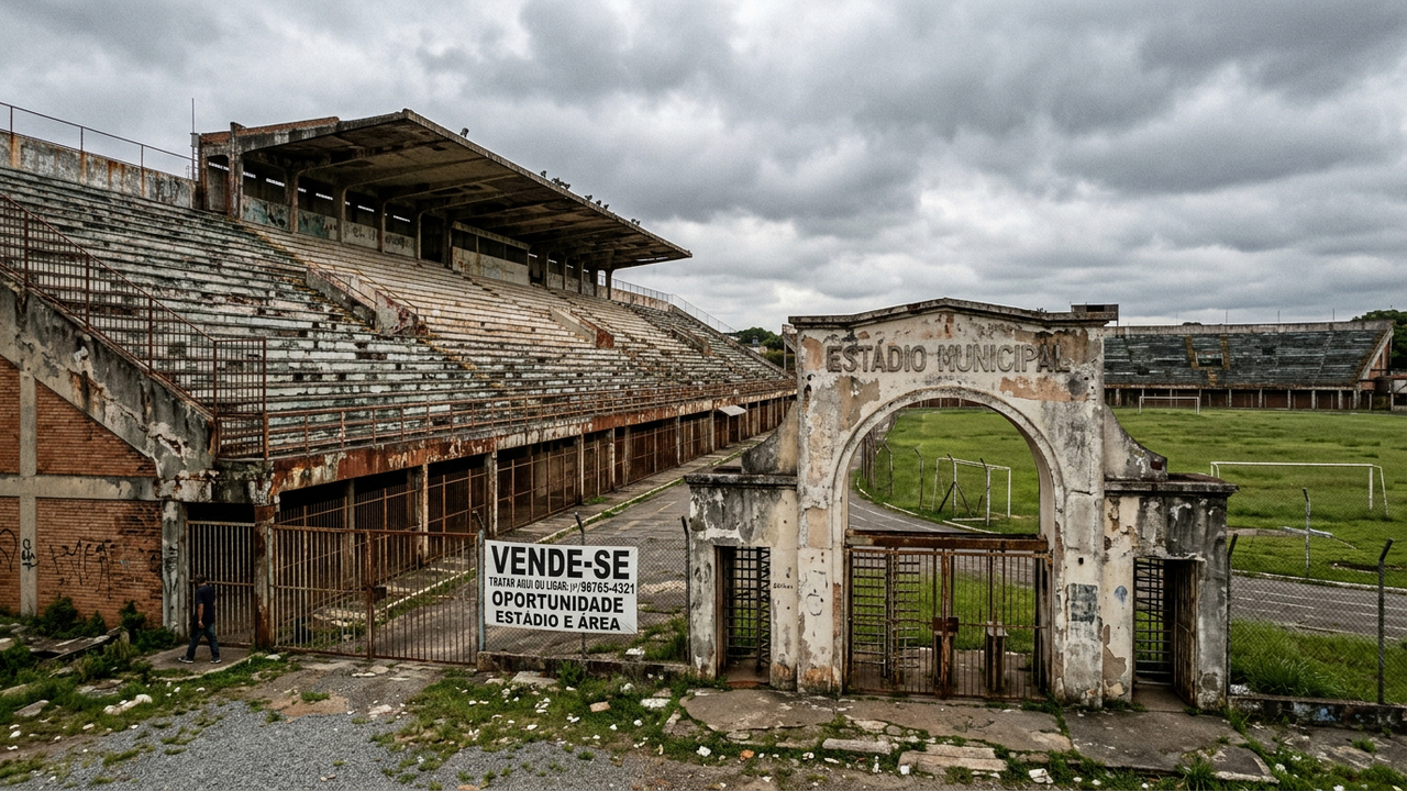 Clube campeão nacional tem dívida de R$ 24 milhões e precisa vender seu estádio
