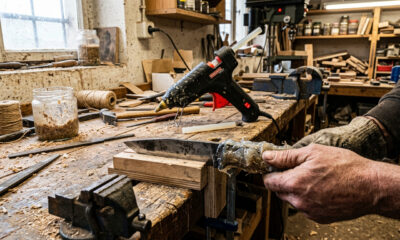 Uma ideia simples com cola quente que vira solução criativa para pequenos projetos