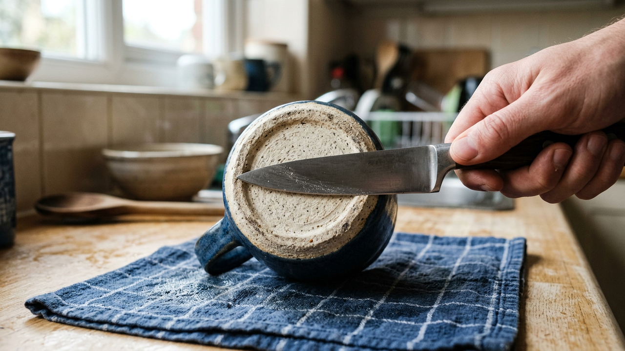 Nem pedra, nem ferramenta cara: o truque simples para amolar faca em casa usando algo que você já tem