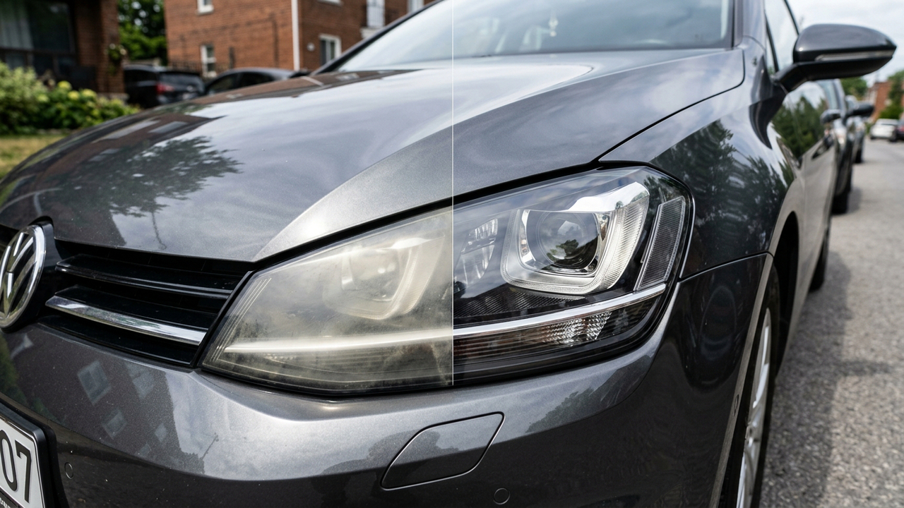 O método barato que pode clarear faróis opacos e evitar uma troca desnecessária