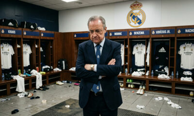 Florentino Pérez cobra elenco no vestiário e classifica temporada do Real Madrid como decepcionante