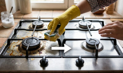 Misturinha caseira para limpar fogão sem desmontar e remover a gordura sem esforço