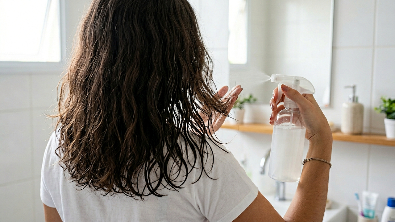 Recupere pontas espigadas ao acordar com esta mistura simples com água e óleo de coco