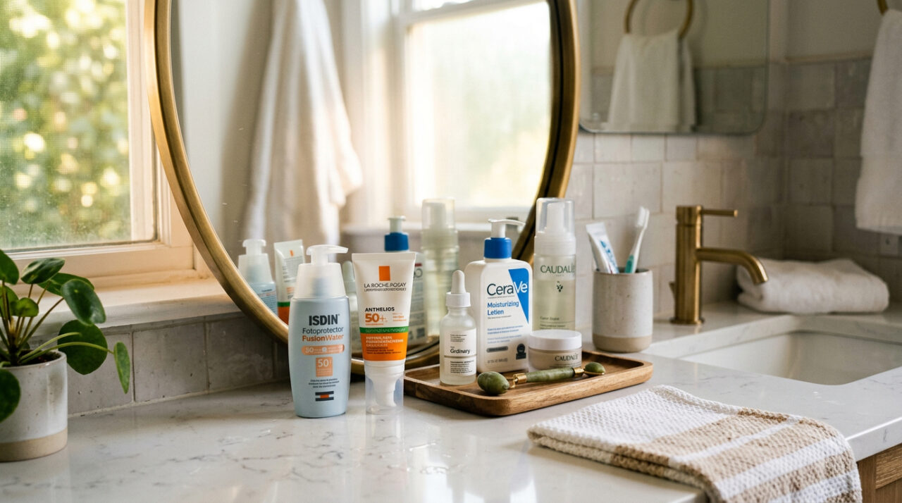 7 passos simples de skincare matinal que cabem em rotinas corridas