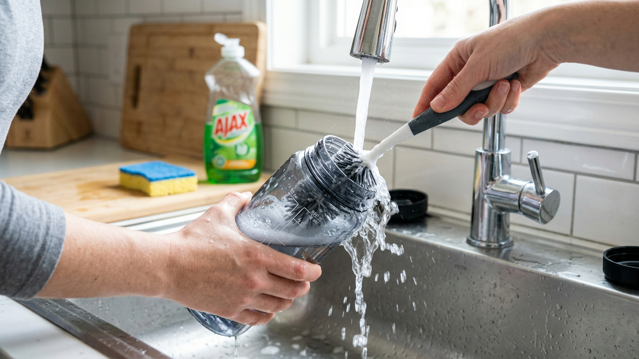 A maneira e o momento certos para lavar sua garrafa de água