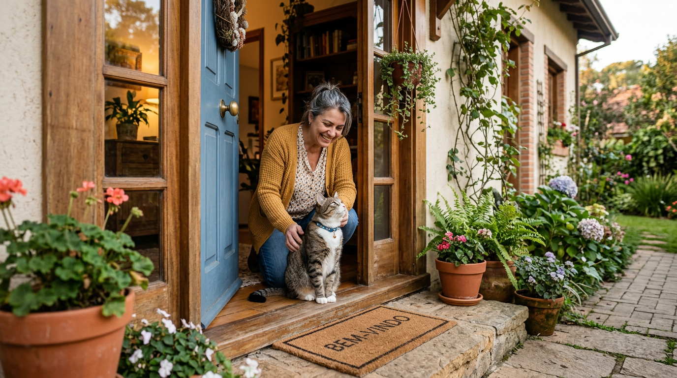 Ao ajudar um gato perdido, mulher descobre algo surpreendente