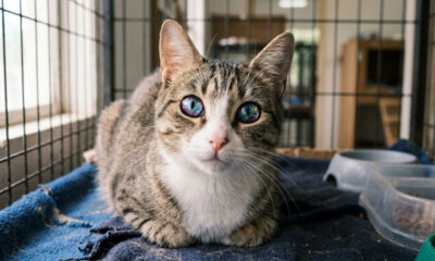 Este gato com olhos de alien é diferente de tudo o que você já viu