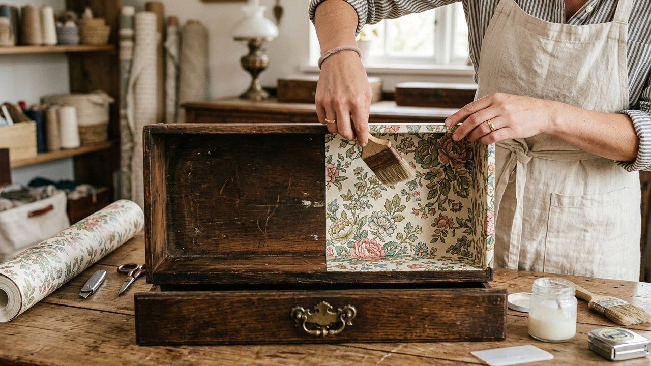 7 maneiras criativas de reaproveitar papel de parede antigo na decoração da casa