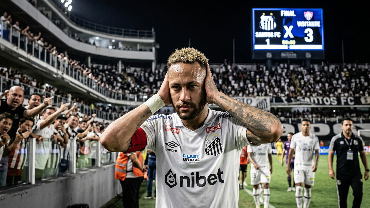 Neymar protagoniza polêmica nas redes sociais após derrota do Santos por 3 a 2