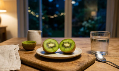 A fruta que você deve comer antes de dormir para desinchar à noite e acordar com a barriga mais leve
