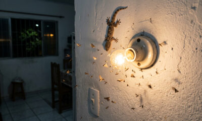 Lagartixas aparecendo em casa: o que significa e isso é um sinal bom ou ruim