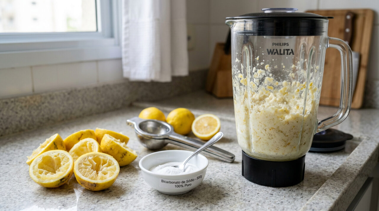 Bater casca de limão com bicarbonato de sódio: para que serve essa mistura e como usar na limpeza
