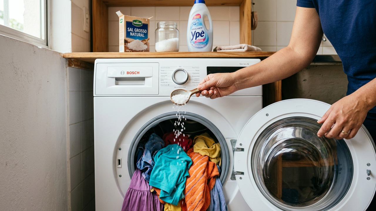 O truque com sal na lavagem que muita gente ignora e que pode melhorar cores e cuidados com as roupas