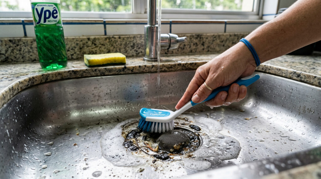 Como eliminar baratas do ralo sem produtos químicos