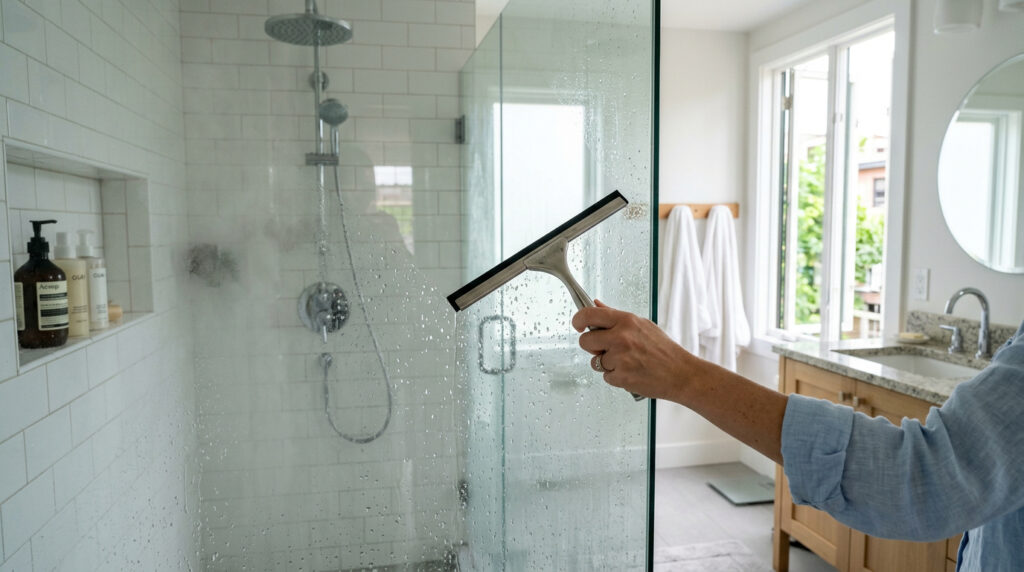 Como fazer suas portas de vidro do box brilharem, sem resíduos de sabão ou manchas à vista