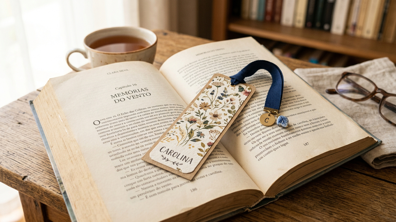 Deixe seus livros mais charmosos com marcadores de página feitos à mão
