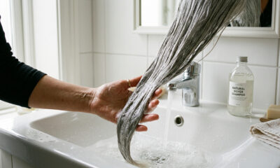 Lavar os cabelos grisalhos com vinagre e bicarbonato de sódio: para que serve e por que é recomendado