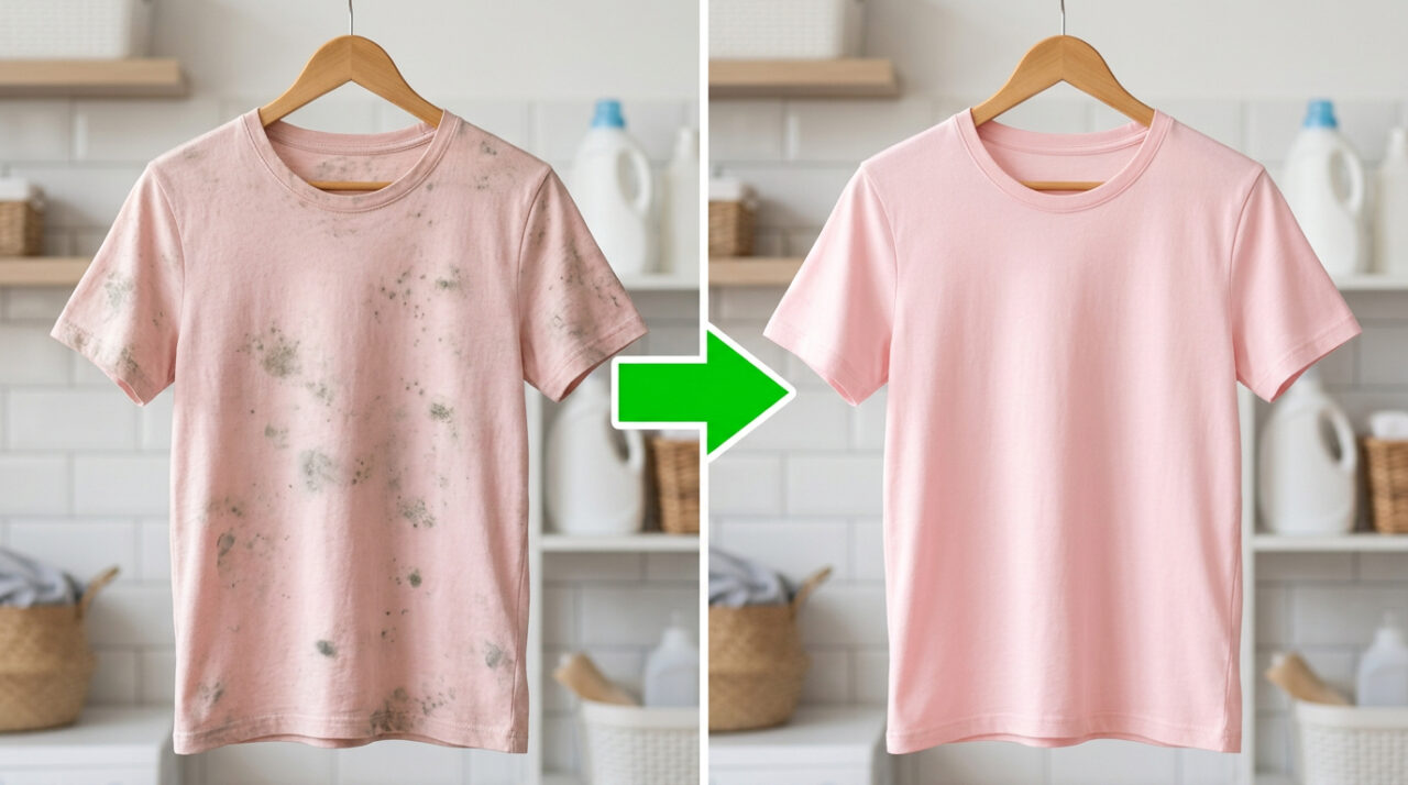 Como remover mancha de mofo das roupas coloridas com apenas 2 ingredientes que você tem em casa