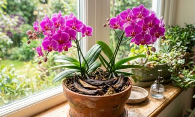 Coloque este ingrediente caseiro para orquídea no vaso e suas plantas vão encher de flores