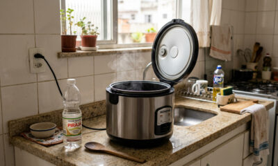 Como eliminar completamente o cheiro de arroz estragado da panela elétrica para que não haja odores desagradáveis ​​e o arroz não estrague novamente