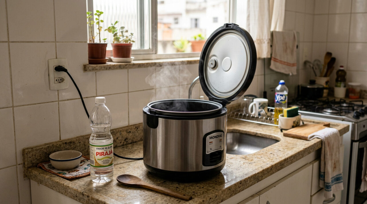 Como eliminar completamente o cheiro de arroz estragado da panela elétrica para que não haja odores desagradáveis ​​e o arroz não estrague novamente
