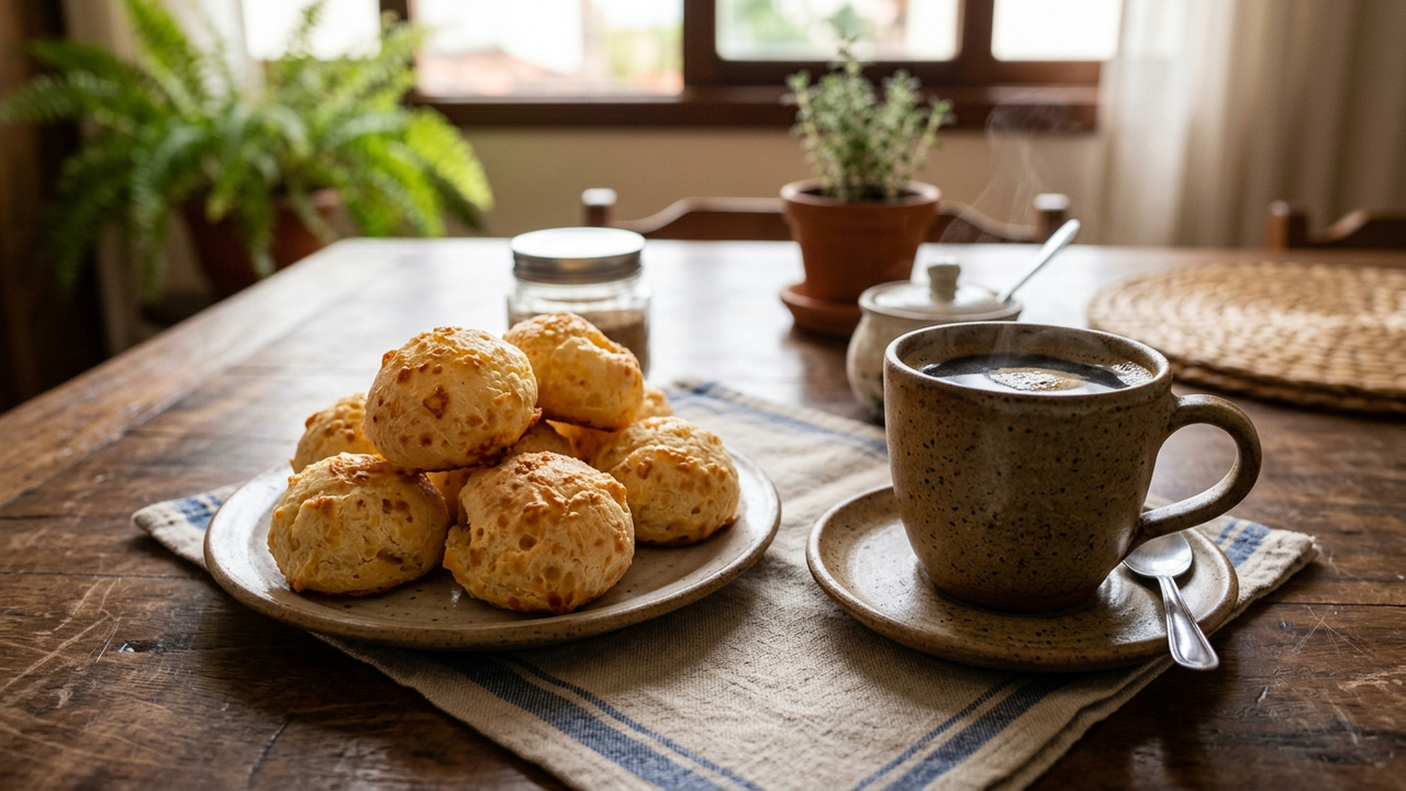 Esse pão de queijo de tapioca fica pronto com poucos ingredientes e deixa o café ainda mais gostoso