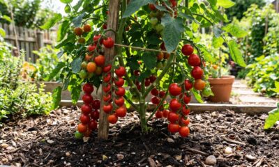 Coloque isso no pé de tomate para produzir mais e veja a planta encher de frutos muito mais rápido do que o normal