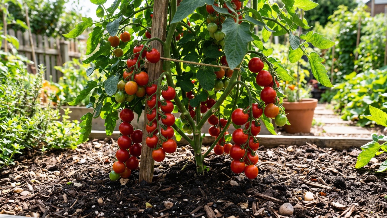 Coloque isso no pé de tomate para produzir mais e veja a planta encher de frutos muito mais rápido do que o normal