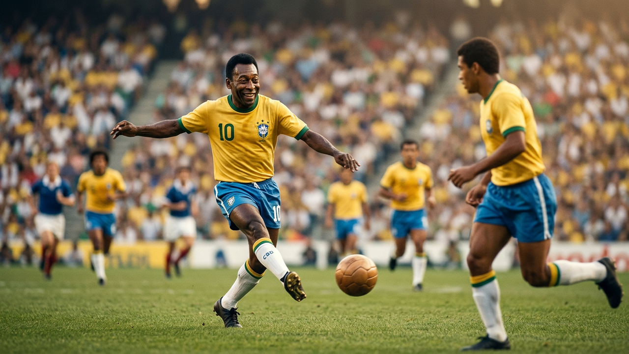 Pelé: “Constantemente me perguntam sobre jogadores individualmente. A única maneira de vencer é em equipe. Futebol não se resume a um, dois ou três jogadores estrelas.”