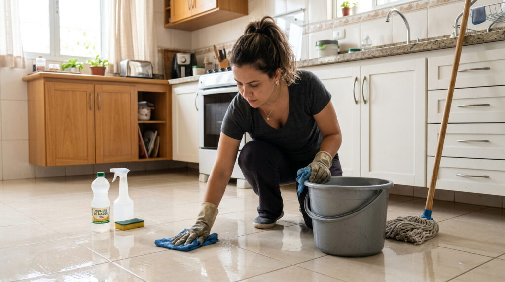 Derramar vinagre no chão da sua casa: para que serve e quando deve ser feito.