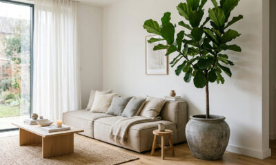 Como usar plantas altas na decoração para dar destaque e profundidade na sua casa