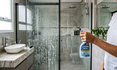 Como fazer suas portas de vidro do box brilharem, sem resíduos de sabão ou manchas à vista