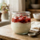 Esse iogurte natural caseiro leva poucos ingredientes e fica perfeito para servir bem geladinho