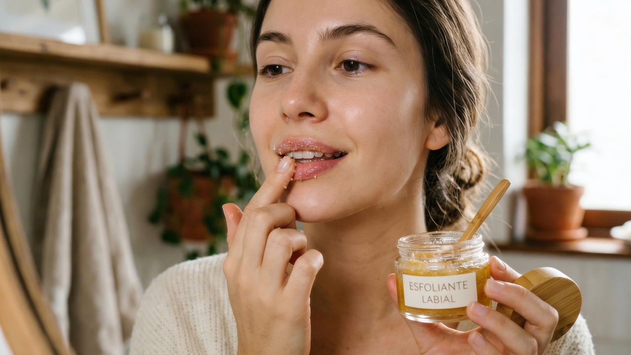 Você pode fazer este esfoliante labial para lábios secos em casa com 4 ingredientes