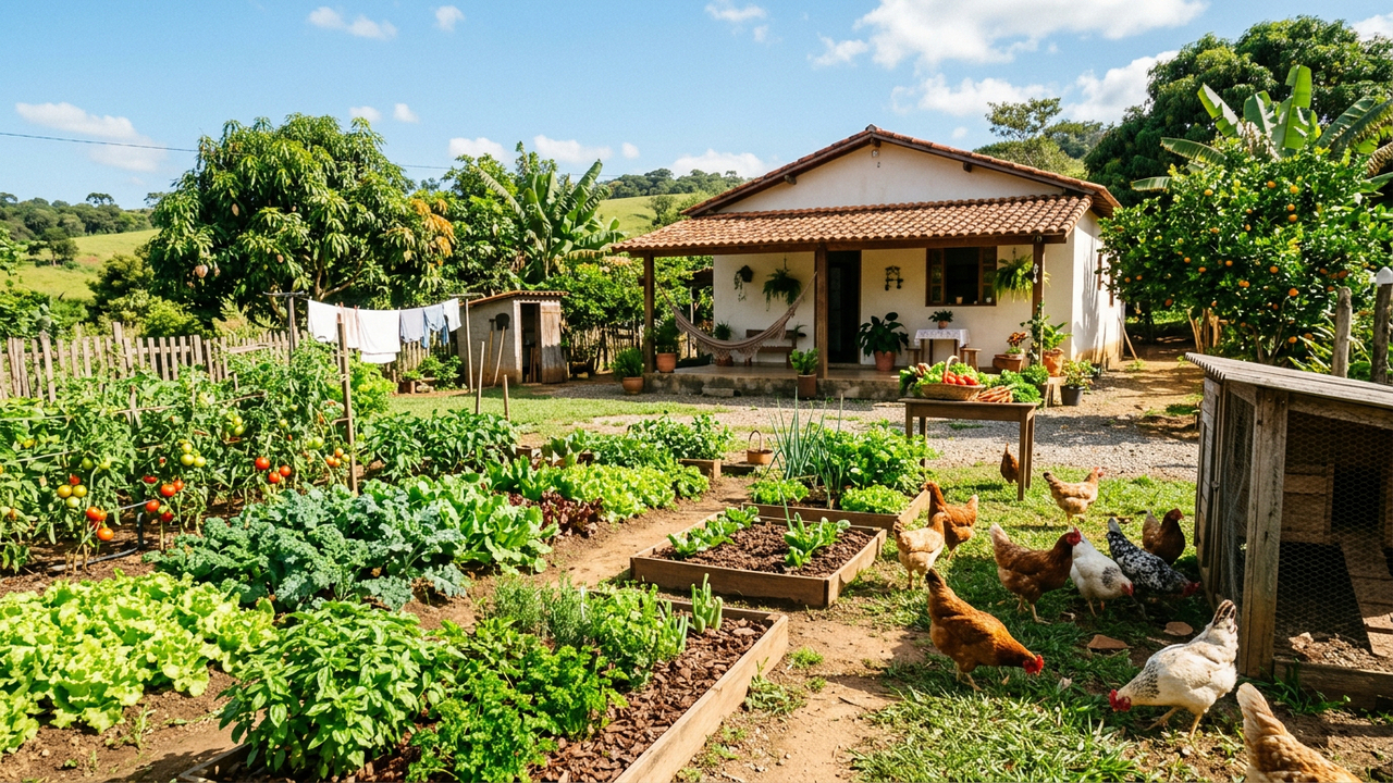 Nessa vila, plantar e colher ainda faz parte da rotina de muitas famílias todos os dias