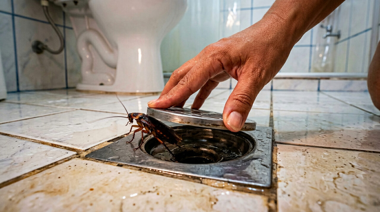Como eliminar baratas do ralo sem produtos químicos